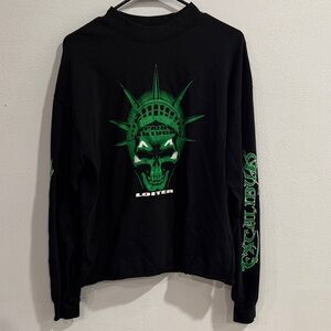 Black and Green Graphic Men's Shirt